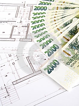Money - Czech crowns and plans