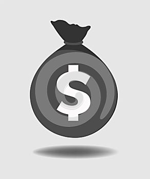 Money dollar bag icon