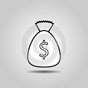 MONEY DOLLAR ICON VECTOR EPS