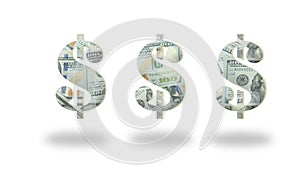 Money Dollar icon on white