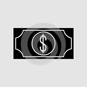 Money or dollar line icon, outline vector sign, linear style pictogram isolated on white.