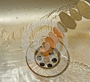 Money down the drain.