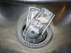 Money down the drain 2 photo