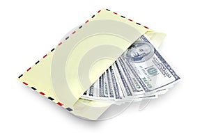 Money in envelope photo