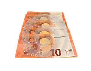 Money of europe euro currency business concept dubt