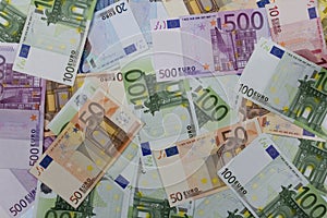 Money Euros (EUR) notes