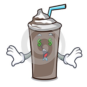 Money eye ice chocolate mascot cartoon