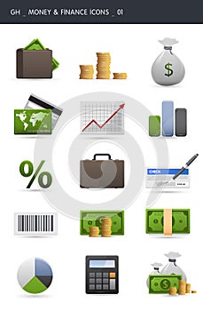 Money and finance icons _01