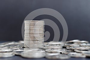 Money, Financial, Business Growth concept, There is money coins