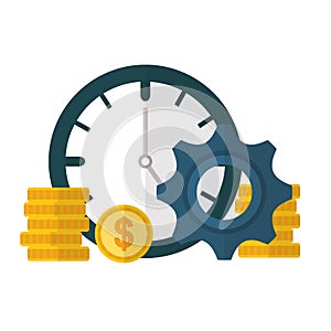 Money and financial icon set design
