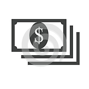 Money flat style icon vector eps10. bank notes cash money. dollar money cash icon, cash register, money payment, dollar sign