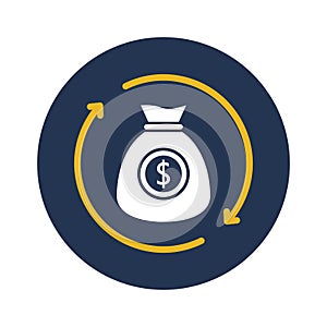 Money flat vector icon which can easily modify or edit