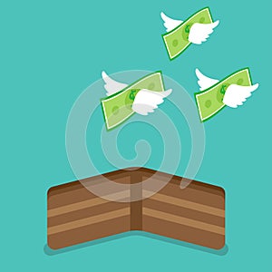 Money Flying From Wallet