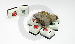 Money frog and mahjong