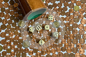 Money Gambling, Dice Cup