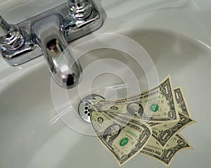 Money Going Down the Drain