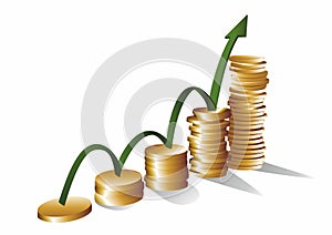 Money Growth vector illustration