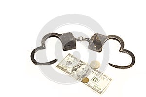 Money and handcuffs