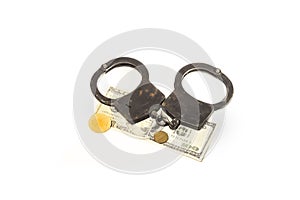 Money and handcuffs