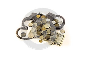 Money and handcuffs