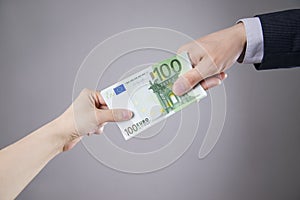 Money in the hands of the people