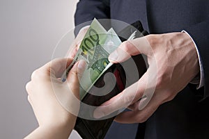 Money in the hands of the people