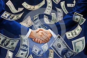 Money Handshake America Business