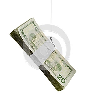 Money on hook