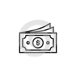 Money icon. Cash vector icon, banking, payment, finance symbol