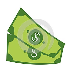 Money icon. Dollar currency cash sign. Bill payment symbol