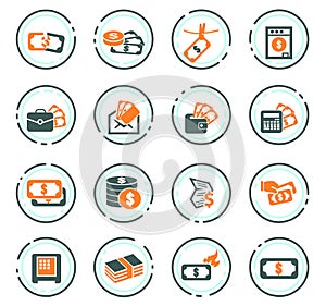 Money icon set