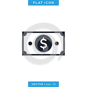 Money Icon Vector Logo Design Template