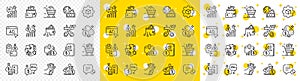 Money invest line icons. Finance fraud, Wallet payment and Cash bribe set. Vector