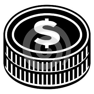 money for investment, coin icon for financial service in the bank