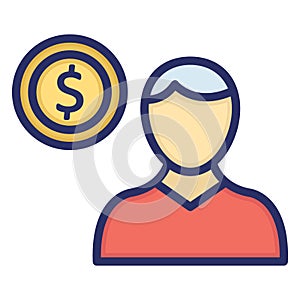 Money  Isolated Vector icon which can easily modify or edit