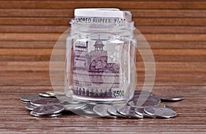 Money in a Jar Concept