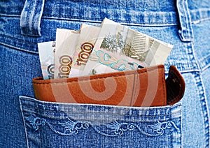 Money and jeans