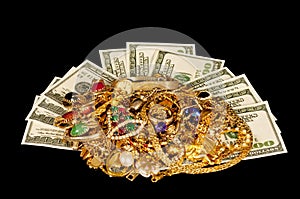 Money and jewelry