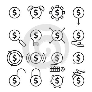 Money line icon
