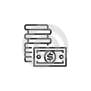 Money line icon