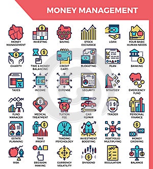 Money management icons