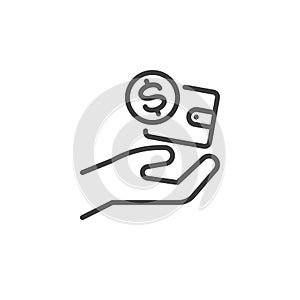 Money Management line icon