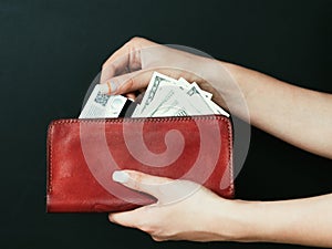 Money management shopping spending cash wallet