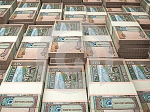 Money of Mongolia. 50 tugriks financial background