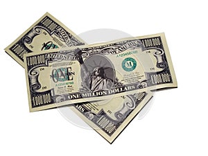 Money - one million dollar bill
