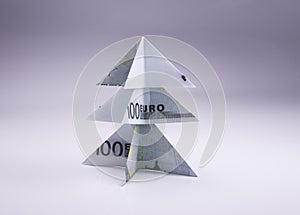 Money Origami Christmas tree