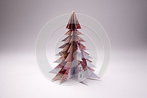 Money Origami Christmas tree