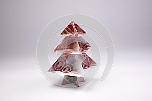 Money Origami Christmas tree