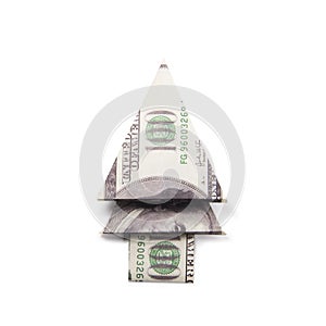 Money Origami Christmas tree