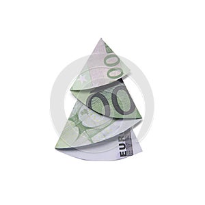 Money Origami Christmas tree